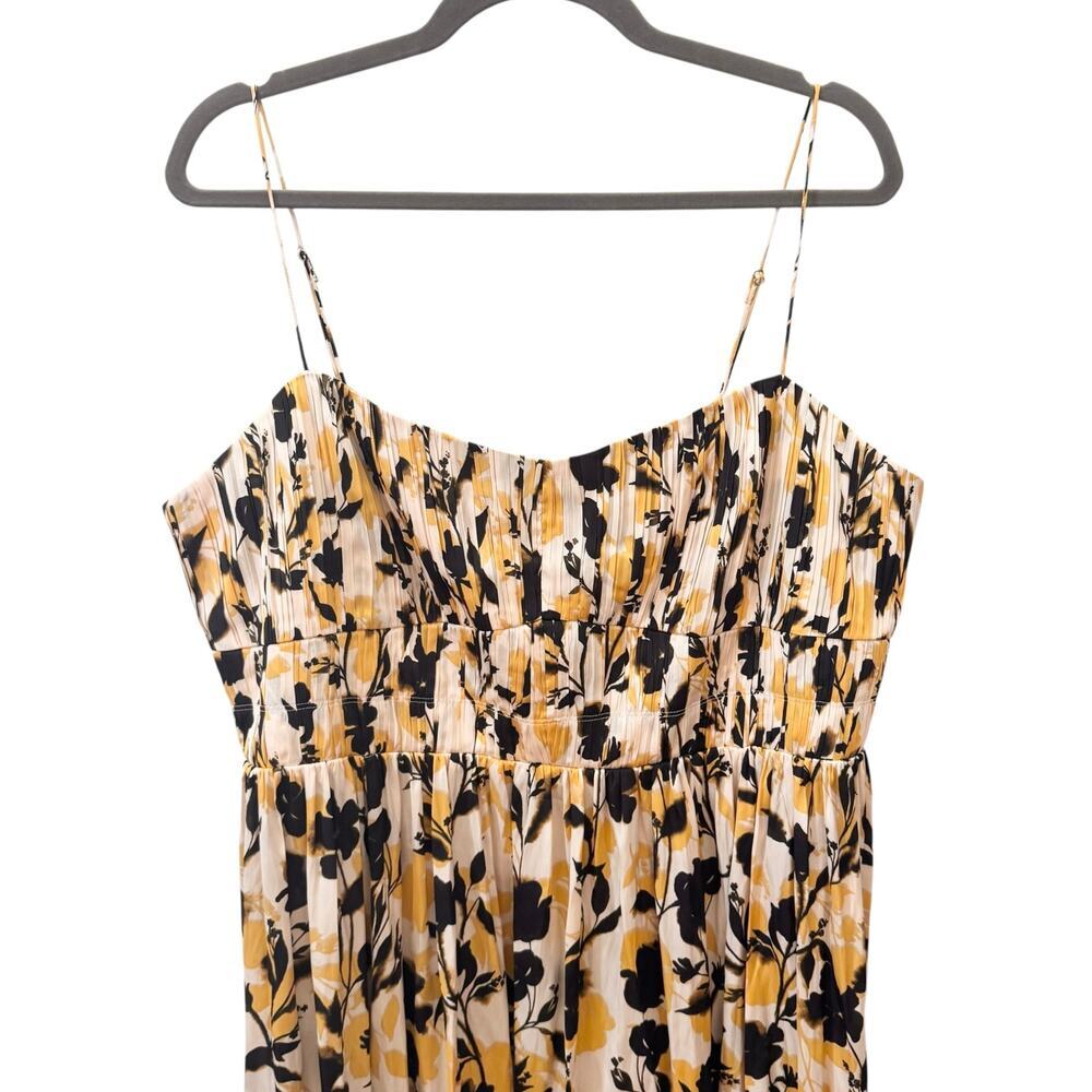 NWT J. Crew Collection Floral Ruched Maxi Dress in Luster Georgette CK990 Sz 16 - Picture 4 of 11